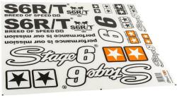 Stage6 STAGE 6 matrica fekete (590 x 420 mm) (1 ív) Stage6 Váz, idomok és járműkiegészítők Matricák és járműdekoráció Egyéb matricák és dekorációs elemek