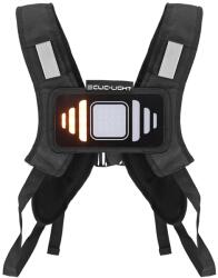 CLIC-LIGHT V2 fényvisszaverő mellény, 48 integrált LED-del, irányjelző és vezeték nélküli kormánytávvezérlő, USB újratölthető (20x20 cm) CLIC-LIGHT Ruházat és védőfelszerelés Kabátok Motoros textil-, hálós és ví