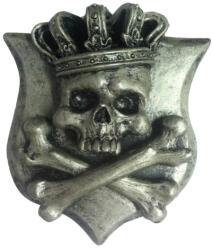 Lethal Threat 3D SKULL Silver KING matrica LETHAL THREAT Váz, idomok és járműkiegészítők Matricák és járműdekoráció Egyéb matricák és dekorációs elemek