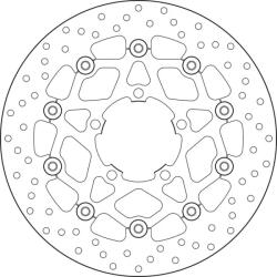 BREMBO Oro lebegő féktárcsa - 78B40847 BREMBO Fékrendszer és alkatrészei Fékbetétek, fékpofák és féktárcsák Féktárcsák