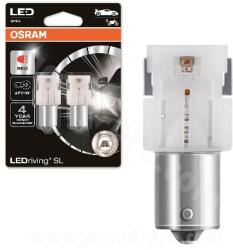 OSRAM LEDriving 12V 1, 4W BA15s piros világítási izzó P21W szabvány (irányjelző vagy féklámpa) (2 db-os csomag) OSRAM Elektromos alkatrészek Világítás és fényjelzés Izzók Jelző- és műszerizzók BA15s jelzőiz