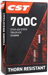 CST (Vélo) CST 700 x 35-43 kerékpár belső gumi, standard szelep, fekete, 48 mm CST (Vélo) Egyéb járművek Kerékpározás Kerékpár-alkatrészek Kerékpárkerekek és kerékalkatrészek Kerékpár-belső gumik