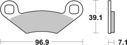 BREMBO Off-Road Szintermetál fékbetétek - 07PO01SD BREMBO Fékrendszer és alkatrészei Fékbetétek, fékpofák és féktárcsák Tárcsafékbetétek