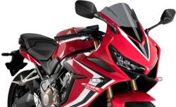 Puig Z-Racing plexi Honda CBR650R 2019, sötét füst Puig Váz, idomok és járműkiegészítők Szélvédők és tartozékaik Szélvédők Motorkerékpár- és robogószélvédők