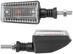 Replay univerzális irányjelző, téglalap alakú, átlátszó-fekete (pár), izzó: 12V 10W (L 92 mm - H 40 mm - Sz 38 mm) REPLAY Elektromos alkatrészek Világítás és fényjelzés Izzók Jelző- és műszerizzók BA9s bajon
