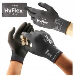Ansell Nitril munkakesztyű fekete 9 púdermentes műhelykesztyű Ansell HyFlex (RAHYFLEX11-840)