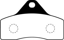 EBC Brakes FA552 karting fékbetét (1 garnitúra/tárcsa) EBC Brakes Egyéb járművek Gokartok és alkatrészek Gokart-fékbetétek