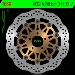 NG Brake Disc NG BRAKES Petal Lebegő - 166X NG Brake Disc Fékrendszer és alkatrészei Fékbetétek, fékpofák és féktárcsák Féktárcsák