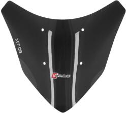 Faco motoros szélvédő YAMAHA 900 MT-09 2017+ füstszínű (rövid, 290 mm magas) Faco Váz, idomok és járműkiegészítők Szélvédők és tartozékaik Szélvédők Motorkerékpár- és robogószélvédők
