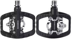 Rockbros PD303 2 az 1-ben MTB kerékpárpedál platform + SPD, fekete Rockbros Egyéb járművek Kerékpározás Kerékpár-alkatrészek Kerékpár-pedálok