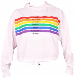 Wrangler White rainbow Pride Weathirt pulóver M