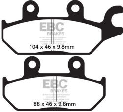 EBC Brakes EBC FA642TT fékbetét (1 tárcsához) EBC Brakes Fékrendszer és alkatrészei Fékbetétek, fékpofák és féktárcsák Tárcsafékbetétek