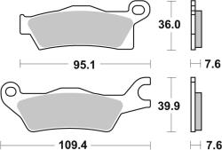 BREMBO Off-Road Sinterált Fém Fékbetétek - 07GR27SX BREMBO Fékrendszer és alkatrészei Fékbetétek, fékpofák és féktárcsák Tárcsafékbetétek