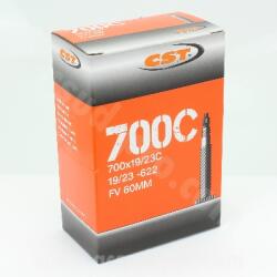 CST kerékpár belső gumi 700 x 19-23, Presta VP szelep, 60 mm CST Egyéb járművek Kerékpározás Kerékpár-alkatrészek Kerékpárkerekek és kerékalkatrészek Kerékpár-belső gumik