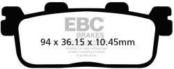 EBC Brakes EBC SFA607 robogó fékbetét (1 tárcsához, szett) EBC Brakes Fékrendszer és alkatrészei Fékbetétek, fékpofák és féktárcsák Tárcsafékbetétek