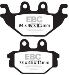 EBC Brakes EBC FA377 fékbetét garnitúra (1 tárcsához) EBC Brakes Fékrendszer és alkatrészei Fékbetétek, fékpofák és féktárcsák Tárcsafékbetétek