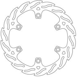 Moto Master Rögzített féktárcsa Moto Master Flame hátsó KXF 250 / 450 2019 után Moto Master Fékrendszer és alkatrészei Fékbetétek, fékpofák és féktárcsák Féktárcsák