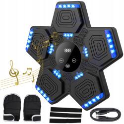  Falra Szerelhető Boxzsák Intelligens Bluetooth Érintőképernyővel, Fekete