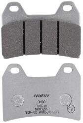 Nissin első fékbetét Aprilia 1000 RSV-2 1998-2002, 1000 Tuono V2 2002-2005, 1000 Tuono V4 2011-től, 1200 Dorsoduro első (2P-270NS, fél-fémes) NISSIN Fékrendszer és alkatrészei Fékbetétek, fékpofák és féktárc