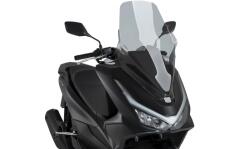 Puig V-TECH LINE első szélvédő Honda PCX 125 / 150 - 2025 (Touring) enyhén sötétített Puig Váz, idomok és járműkiegészítők Szélvédők és tartozékaik Szélvédők Motorkerékpár- és robogószélvédők