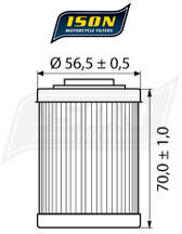 ISON olajszűrő ISON152 ISON Motoralkatrészek Motorolajozási rendszer Olajszűrők és olajpumpák Motorolajszűrők és szűrőbetétek