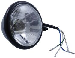  Motorkerékpár fényszóró 4 1/2 col fekete házban, Bilux izzóval, Bates stílus Unknown Elektromos alkatrészek Világítás és fényjelzés Izzók Egyéb foglalatú járműizzók