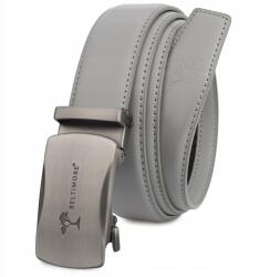 Beltimore Férfi Öv casual öltönynadrághoz, automata, sima Beltimore (A50lightgrey_145)