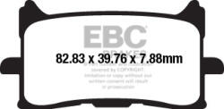 EBC Brakes EBC FA679HH fékbetét szinterezett (1 tárcsához, erősített kivitel) EBC Brakes Fékrendszer és alkatrészei Fékbetétek, fékpofák és féktárcsák Tárcsafékbetétek