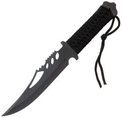 Depox Cutit de vanatoare DEPOX®, Extreme Battle, negru, 28.5 cm, teaca inclusa (2481)
