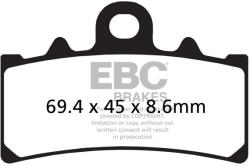 EBC Brakes EBC EPFA606HH Extreme Pro fékbetét (1 tárcsához, szett) EBC Brakes Fékrendszer és alkatrészei Fékbetétek, fékpofák és féktárcsák Tárcsafékbetétek