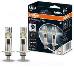 OSRAM H1 12V P14, 5S LED izzó, EASY 6500K LEDriving (2 db bliszterben) OSRAM Elektromos alkatrészek Világítás és fényjelzés Izzók Fényszóróizzók H1/P14.5s fényszóróizzók
