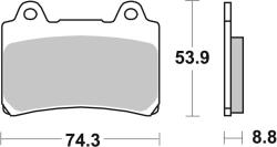 BREMBO utcai szinterelt fékbetétek - 07YA35SA BREMBO Fékrendszer és alkatrészei Fékbetétek, fékpofák és féktárcsák Tárcsafékbetétek