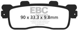 EBC Brakes EBC SFA498 robogó fékbetét szett (1 tárcsához) EBC Brakes Fékrendszer és alkatrészei Fékbetétek, fékpofák és féktárcsák Tárcsafékbetétek