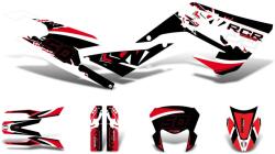 Motomotors Díszítő / matricakészlet fekete-fehér-piros matt Gilera RCR 50 2018-hez Motomotors Váz, idomok és járműkiegészítők Matricák és járműdekoráció Egyéb matricák és dekorációs elemek
