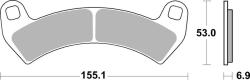 BREMBO Terepjáró Szintermetál Fékbetétek - 07PO14SD BREMBO Fékrendszer és alkatrészei Fékbetétek, fékpofák és féktárcsák Tárcsafékbetétek