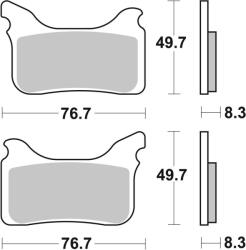 BREMBO Off-Road Szinterelt Fémbetétes Fékbetétek - 07GR75SX BREMBO Fékrendszer és alkatrészei Fékbetétek, fékpofák és féktárcsák Tárcsafékbetétek