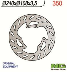 NG Brake Disc NG BRAKES Fix FékTárcsa - 350 NG Brake Disc Fékrendszer és alkatrészei Fékbetétek, fékpofák és féktárcsák Féktárcsák