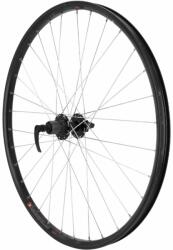 VELOX trekking kerékpár hátsó kerék 700x35, KARGO, tárcsafék/V-fék, e-bike kompatibilis, alu, fekete, duplafalú, VELOX agy, 6 lyukas tárcsa, 11/10/9 sebességes kazetta (megerősített) VELOX Egyéb járművek Ke