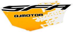 QJ-MOTOR SFA jobb oldali matrica (fekete/fekete) QJ-MOTOR Váz, idomok és járműkiegészítők Matricák és járműdekoráció Egyéb matricák és dekorációs elemek