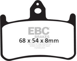 EBC Brakes EBC FA187 fékbetét (1 tárcsához, komplett) EBC Brakes Fékrendszer és alkatrészei Fékbetétek, fékpofák és féktárcsák Tárcsafékbetétek
