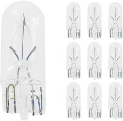 Flösser 12V 2W W5W átlátszó izzó (irányjelzőhöz), W2, 1x9, 5D talppal (10 db/csomag) FLOSSER Elektromos alkatrészek Világítás és fényjelzés Izzók Jelző- és műszerizzók W2.1x9.5d/T10 üvegtalpas izzók