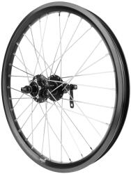 VELOX MTB 20" hátsó kerék - KARGO DISC-V fékhez, E-bike-hoz - fekete, duplafalú alumínium, SHIMANO M475 agy, 6 furatú tárcsa, 10-9-8 sebességes kazettához, rozsdamentes küllőkkel (megerősített) VELOX Egyéb 