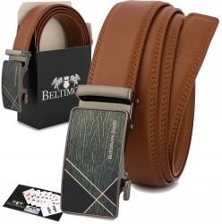 Beltimore Férfi bőröv Öv casual automata, sima bőr Beltimore (A46brown_135)