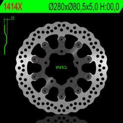 NG Brake Disc NG BRAKES Petal Lebegő - 1414X NG Brake Disc Fékrendszer és alkatrészei Fékbetétek, fékpofák és féktárcsák Féktárcsák