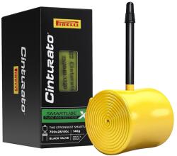 PIRELLI (Vélo) PIRELLI CINTURATO SMARTUBE X kerékpár belső, 700 x 28-40, TPU, Presta szelep, sárga-fekete, 60 mm PIRELLI (Vélo) Egyéb járművek Kerékpározás Kerékpár-alkatrészek Kerékpárkerekek és kerékalkatrészek Ke