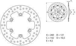 BREMBO Oro Fix féktárcsa - 68B407B3 BREMBO Fékrendszer és alkatrészei Fékbetétek, fékpofák és féktárcsák Féktárcsák