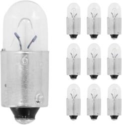 Flösser 12V 3W T4W BA9S átlátszó parkolóizzó (10 db/csomag) FLOSSER Elektromos alkatrészek Világítás és fényjelzés Izzók Jelző- és műszerizzók BA9s bajonettzáras izzók