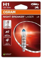 OSRAM Night Breaker Laser izzó H1 12V/55W - X1 OSRAM Elektromos alkatrészek Világítás és fényjelzés Izzók Fényszóróizzók H1/P14.5s fényszóróizzók