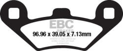 EBC Brakes EBC SFA650 robogó fékbetét garnitúra (1 tárcsához) EBC Brakes Fékrendszer és alkatrészei Fékbetétek, fékpofák és féktárcsák Tárcsafékbetétek