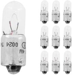 Flösser 6V 4W T4W BA9S lámpaizzó - átlátszó (helyzetjelző), 10 db/csomag FLOSSER Elektromos alkatrészek Világítás és fényjelzés Izzók Jelző- és műszerizzók BA9s bajonettzáras izzók